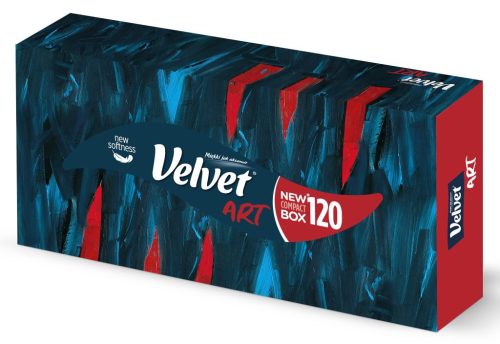 Velvet Art Dobozos Papírzsebkendõ, kozmetikai kendõ 3rtg 100% cell 120 lap /doboz