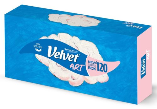Velvet Art Dobozos Papírzsebkendõ, kozmetikai kendõ 3rtg 100% cell 120 lap /doboz