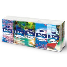Velvet Classic Papírzsebkendõ 3rtg 100% cell 10x10 csomag