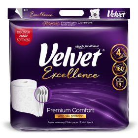   Velvet Toalett papír Excellence Premium Comfort 4 rtg 100% cell 20 m 9 tek /csom
