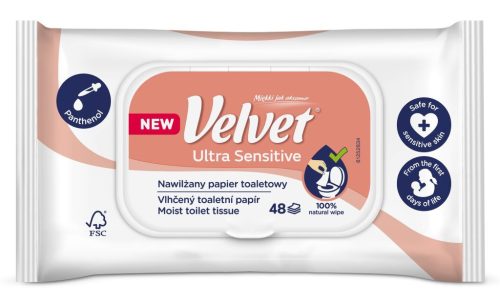 Velvet Nedves Toalettpapír 48 db-os Ultra Sensitive