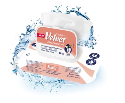 Velvet Nedves Toalettpapír 48 db-os Ultra Sensitive