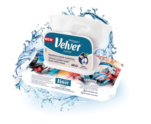 Velvet Nedves Toalettpapír 48 db-os Junior