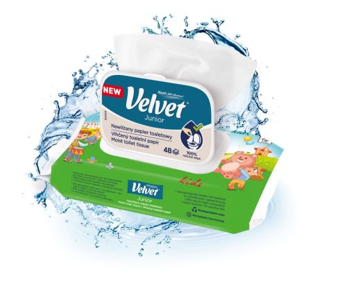 Velvet Nedves Toalettpapír 48 db-os Junior