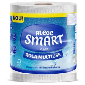   SMART Clasic Tekercse kéztörlõ 2rtg 100% cell egyesével csomagolt 84 m 6 tek/krt