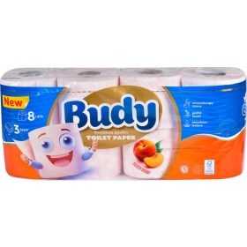 Budy Toalett papír Barack 3 rtg 100% cell 19 m 8 tek /csom