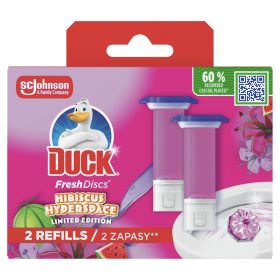Duck wc tisztító korong Hibiscus 2x36ml