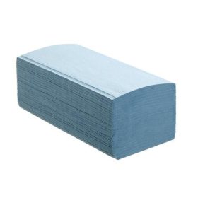 Hajtogatott kéztörlõ V KÉK 1rtg  25x19    5000 lap/krt